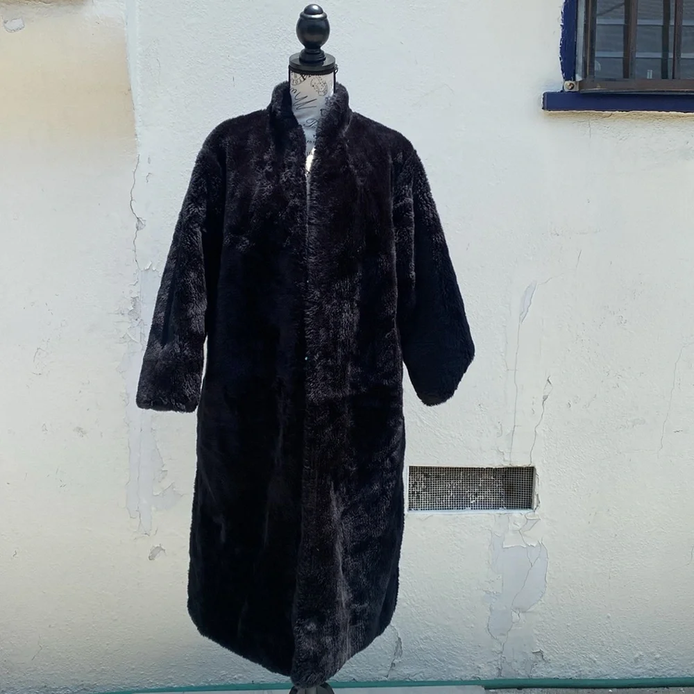 Vintage Handmade Rare Kimono Style Reversable Coat Duster